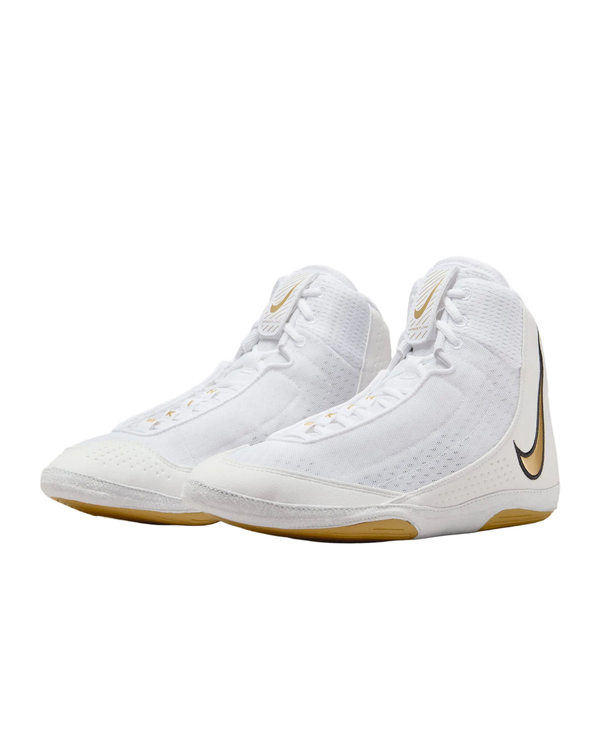 Nike Inflict 4 wrestling shoes White and Gold