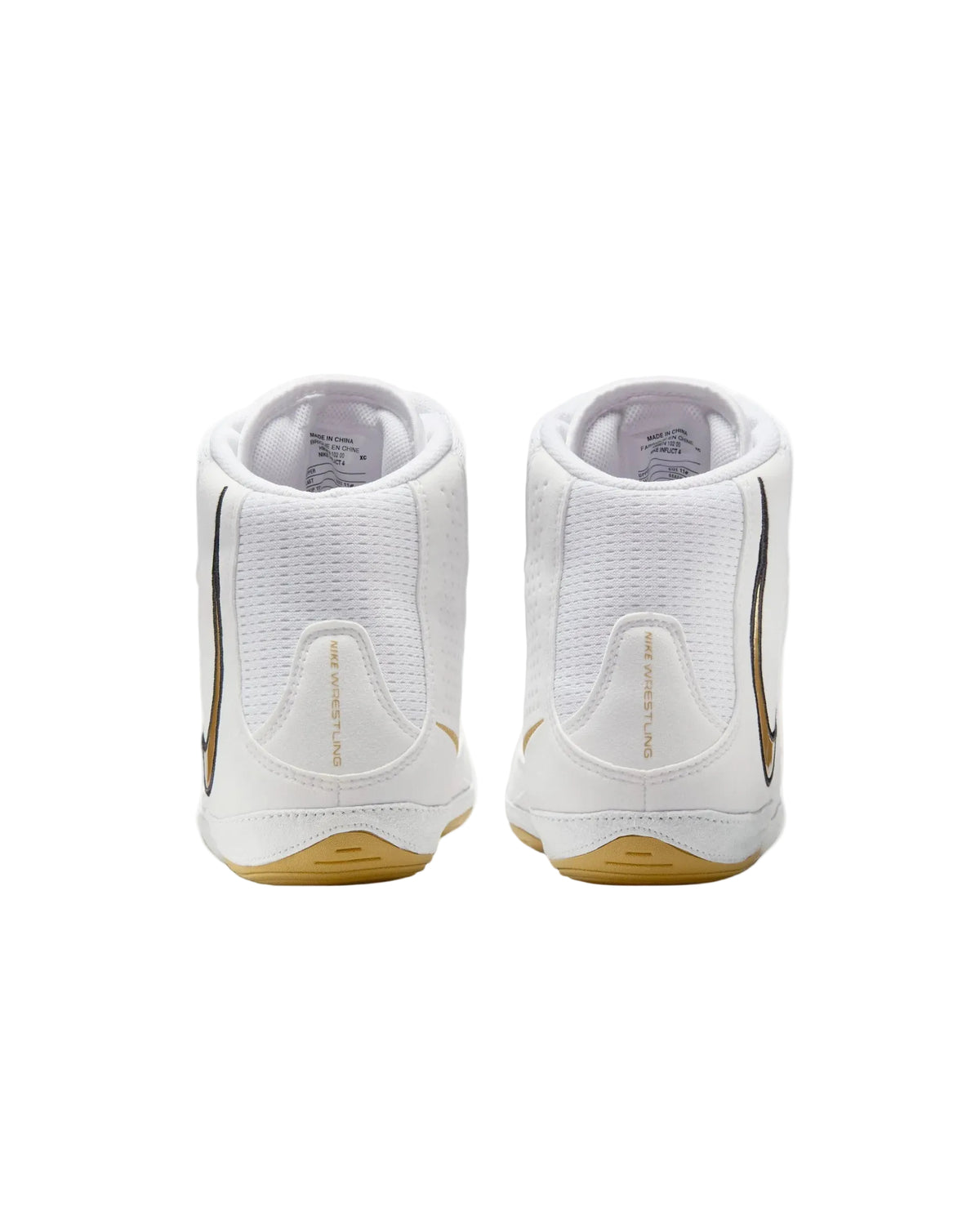 Nike Inflict 4 wrestling shoes White and Gold